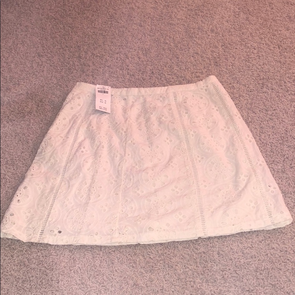 Hollister white skirt